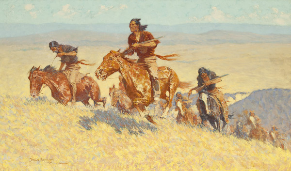 frederic remington, buffalo_runners-big_horn_basin